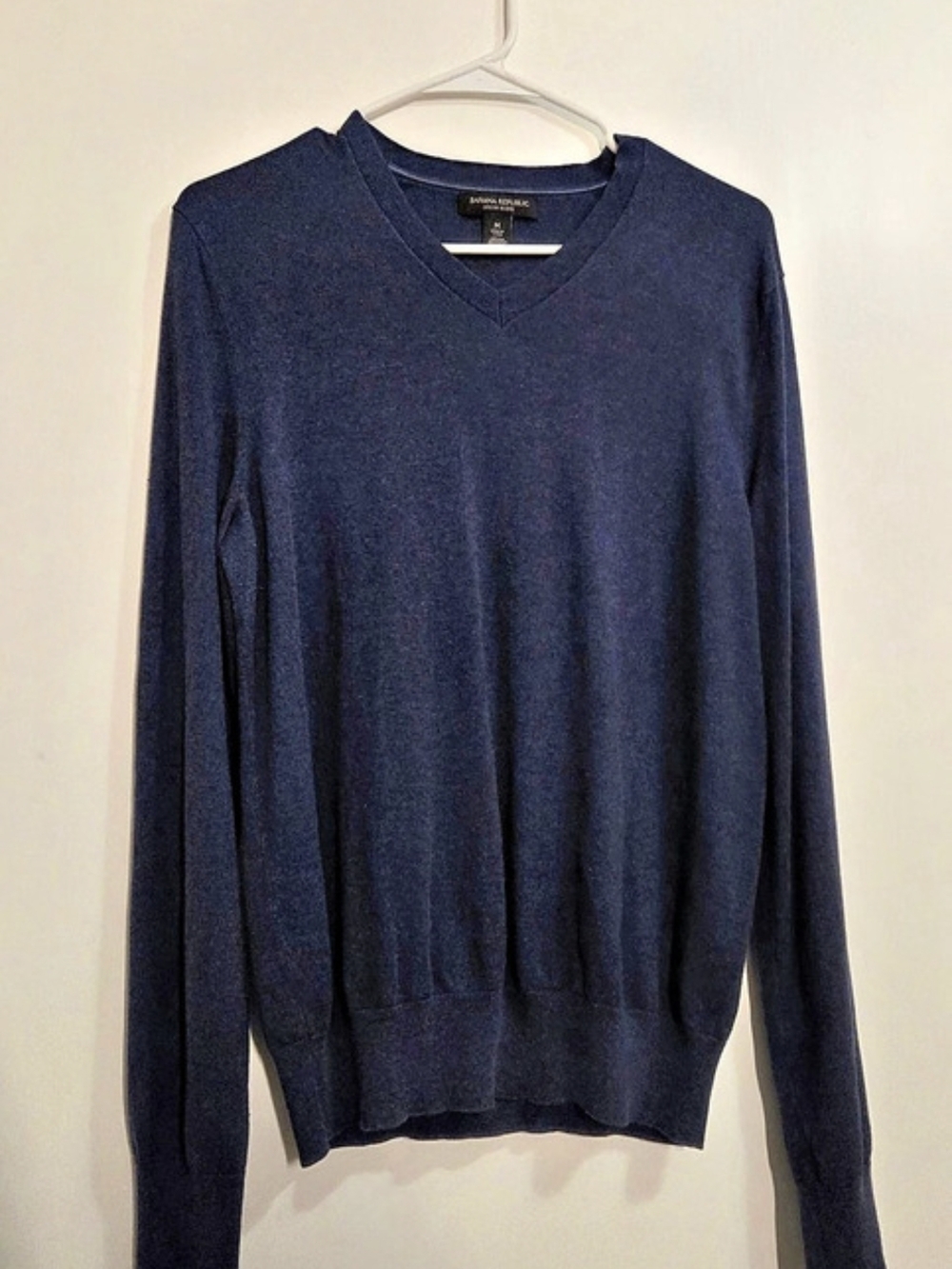 Banana Republic Silk Cotton Cashmere V-Neck Sweater Medium